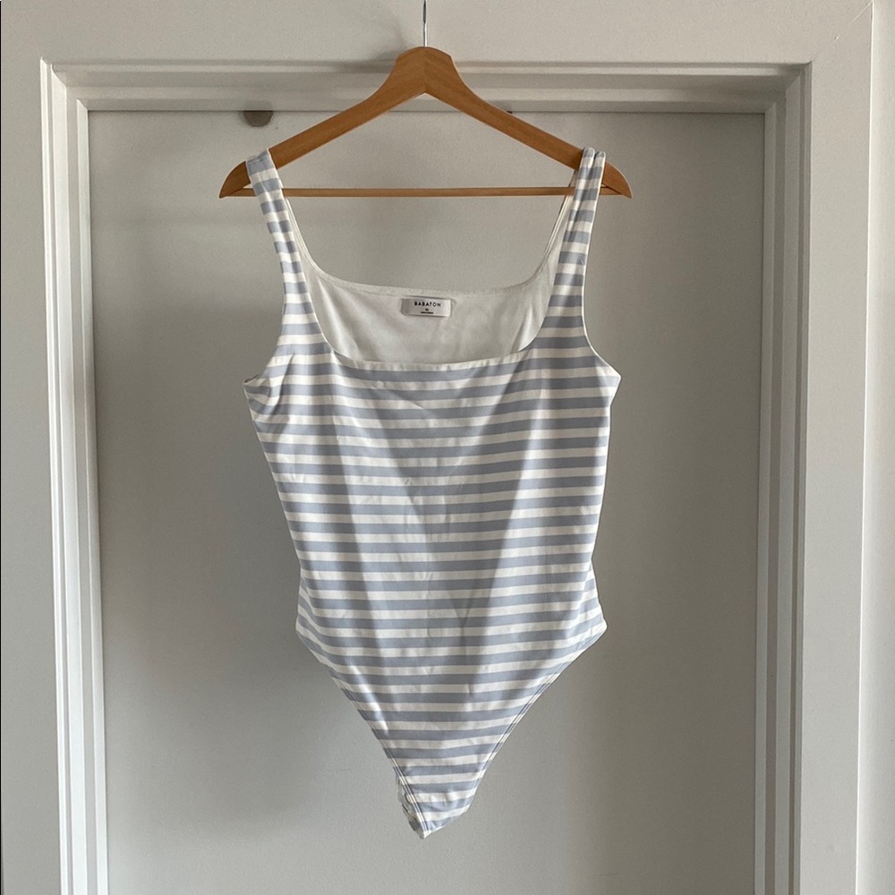 Striped Babaton Contour Bodysuit